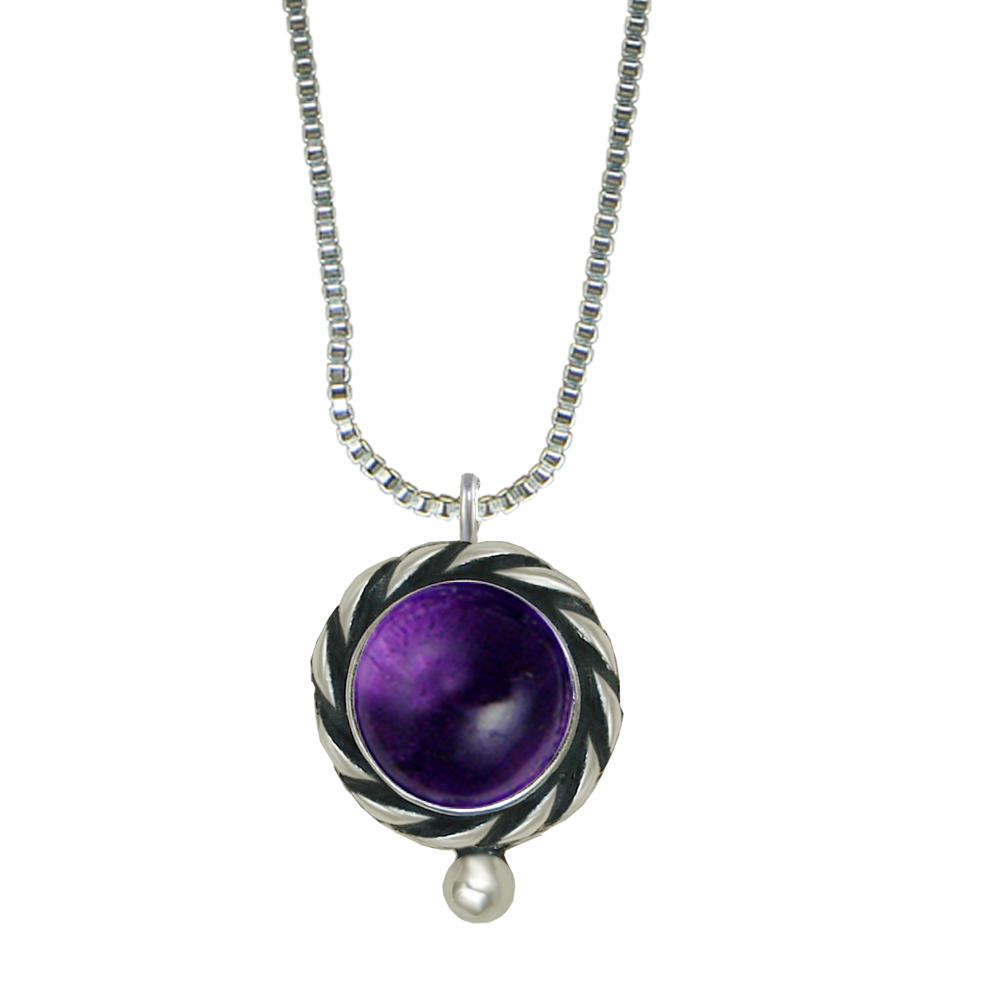 Sterling Silver Little Amethyst Pendant Necklace